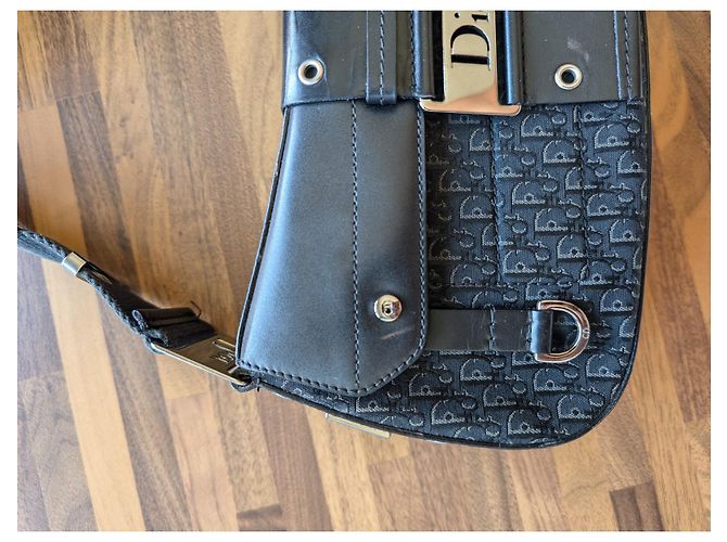 Borsa Christian Dior Columbus Nera in Pelle Nero - vista 7