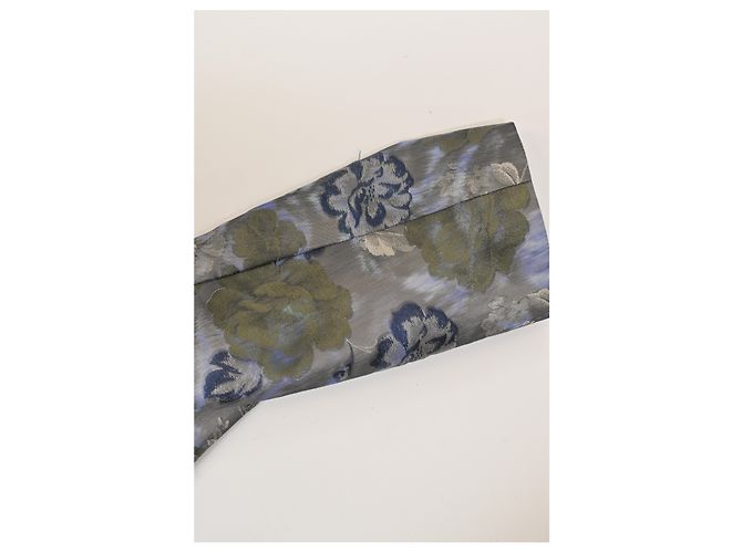 Etro Floral Jacquard Long Coat in Multicolor Polyester - view 15