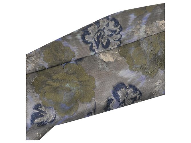 Etro Floral Jacquard Long Coat in Multicolor Polyester - view 7