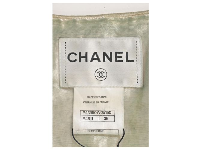 Timeless Capa de tweed Chanel Paris-Bombay en alpaca gris - vista 10