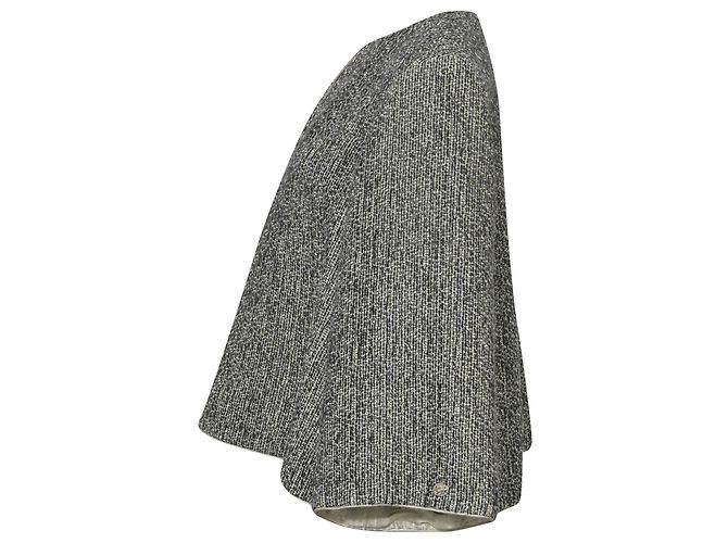 Timeless Capa de tweed Chanel Paris-Bombay en alpaca gris - vista 2