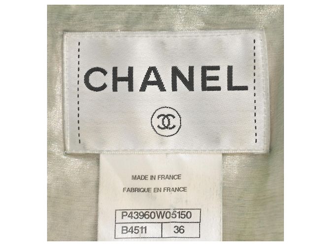 Timeless Capa de tweed Chanel Paris-Bombay en alpaca gris - vista 5
