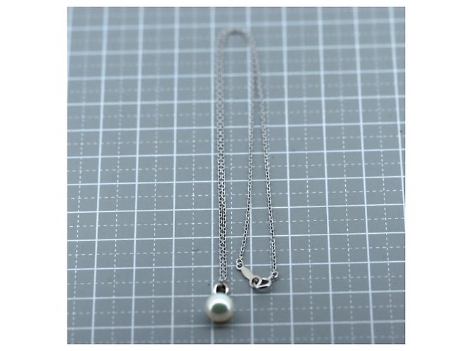 Collana di perle Mikimoto K18WG in oro bianco - vista 5