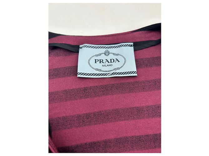 Prada Kleid T.IT 44 Seide Bordeaux - Ansicht 5