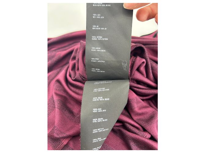 Prada Kleid T.IT 44 Seide Bordeaux - Ansicht 7