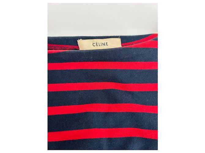 Céline Vestido Celine T.International M Algodón Roja - vista 6