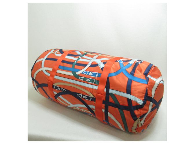 Hermès Borsa Boston HERMES Air Silk Duffle 44 Arancione - vista 5