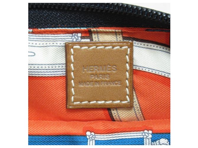 Hermès Borsa Boston HERMES Air Silk Duffle 44 Arancione - vista 7