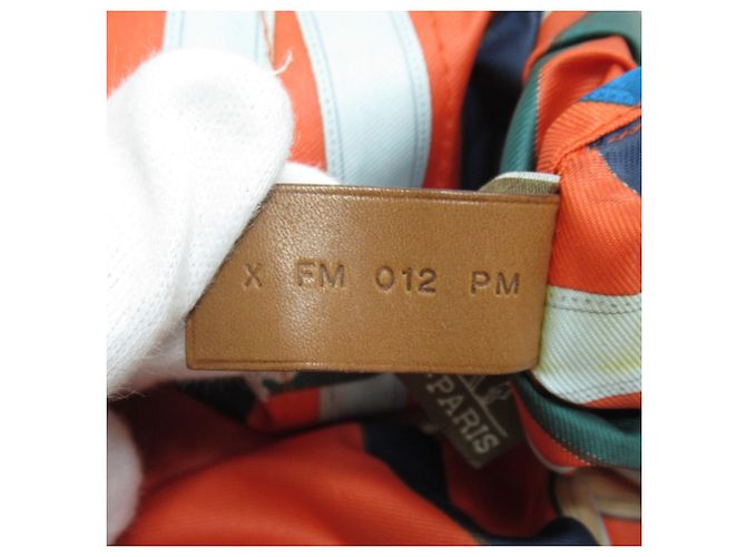 Hermès Borsa Boston HERMES Air Silk Duffle 44 Arancione - vista 8