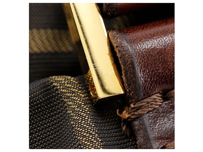 Borsa Boston Fendi Zucca Marrone - vista 10