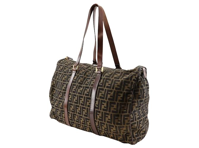 Borsa Boston Fendi Zucca Marrone - vista 2