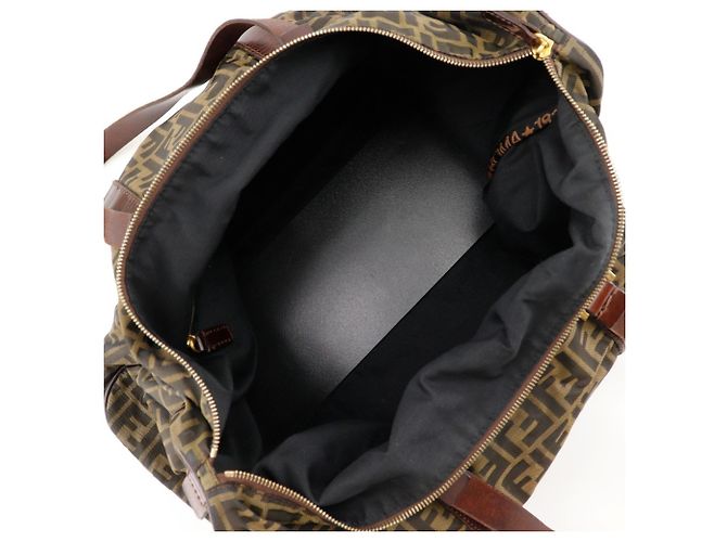 Borsa Boston Fendi Zucca Marrone - vista 6
