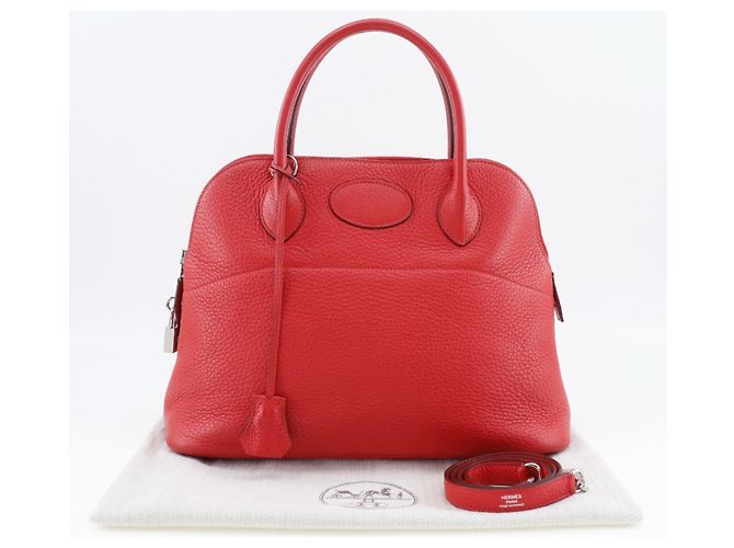 Hermès Borsa Hermes Bolide 31 Rosso - vista 14
