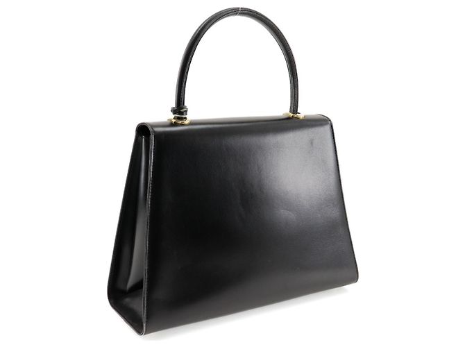 Borsa a mano in pelle di vitello nera Bally Nero - vista 3