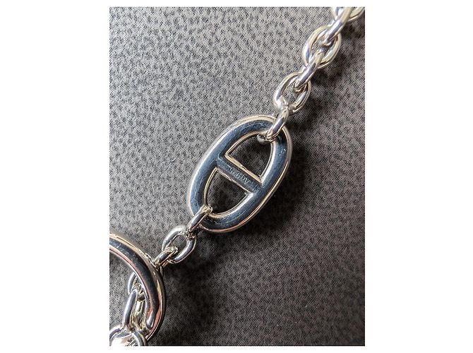 Hermès Collana Farandole di 160 cm in argento sterling 925 con scatola e ricevuta Silver hardware - vista 11