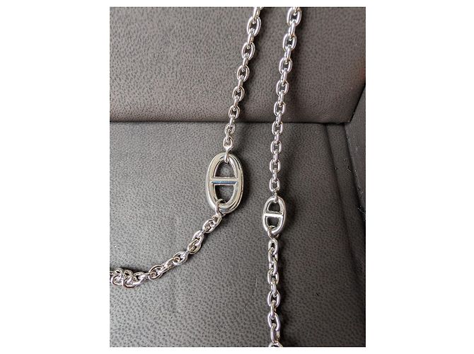Hermès Collana Farandole di 160 cm in argento sterling 925 con scatola e ricevuta Silver hardware - vista 14