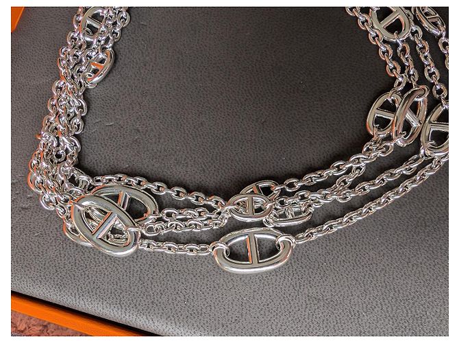 Hermès Collana Farandole di 160 cm in argento sterling 925 con scatola e ricevuta Silver hardware - vista 17
