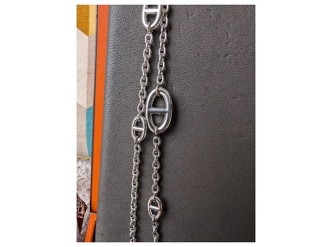 Hermès Collana Farandole di 160 cm in argento sterling 925 con scatola e ricevuta Silver hardware - vista 3