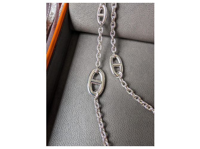 Hermès Collana Farandole di 160 cm in argento sterling 925 con scatola e ricevuta Silver hardware - vista 6