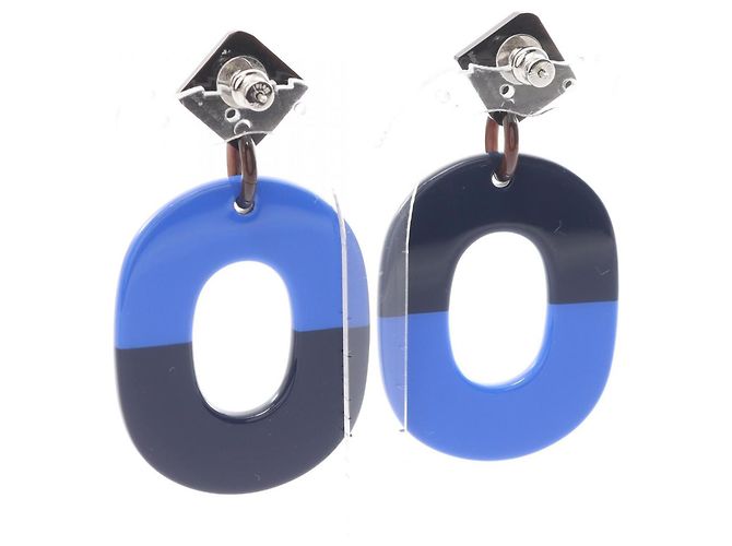 Hermès Pendientes Hermes Ism en azul/marino Azul marino - vista 3