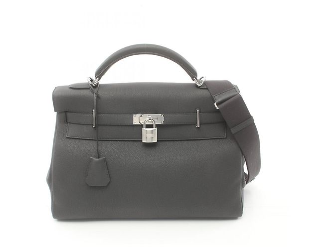 Hermès Borsa Hermes HERMES Maxi Kelly 42 Plon Marrone - vista 2