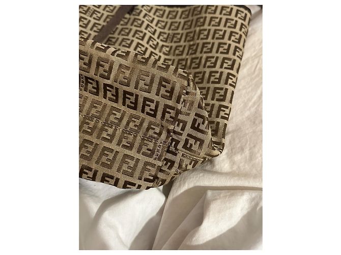 Borsa Tote Fendi Marrone Scuro Acetato - vista 5
