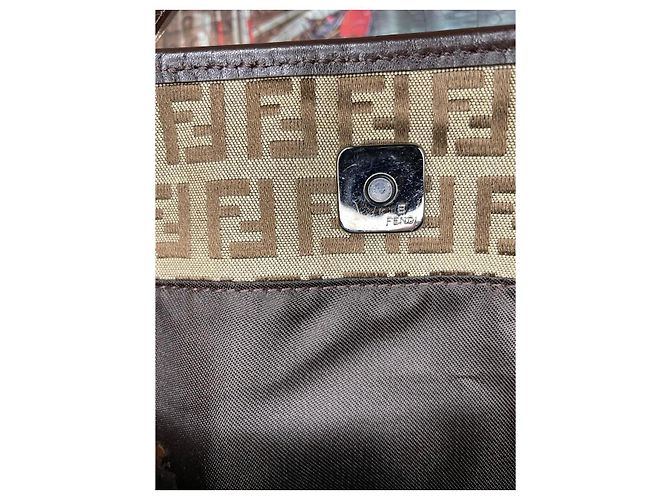 Borsa Tote Fendi Marrone Scuro Acetato - vista 8