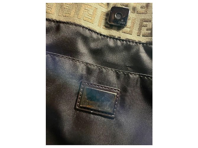 Borsa Tote Fendi Marrone Scuro Acetato - vista 9