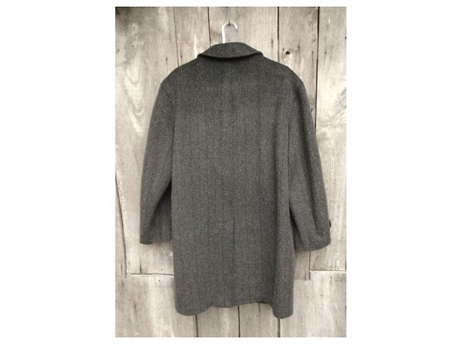 Autre Marque Odermark Wool Tweed Coat Grey - view 2