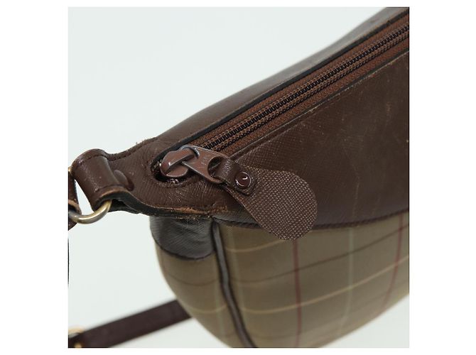 Autre Marque Borsa a Spalla Burberrys Nova Check in Tela Beige Marrone Auth bs15807 - vista 10