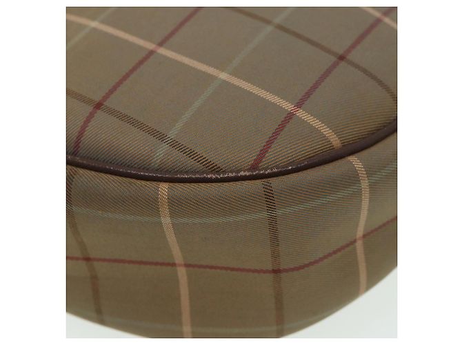 Autre Marque Borsa a Spalla Burberrys Nova Check in Tela Beige Marrone Auth bs15807 - vista 14