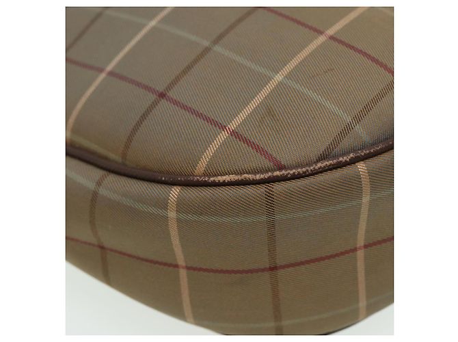 Autre Marque Borsa a Spalla Burberrys Nova Check in Tela Beige Marrone Auth bs15807 - vista 9