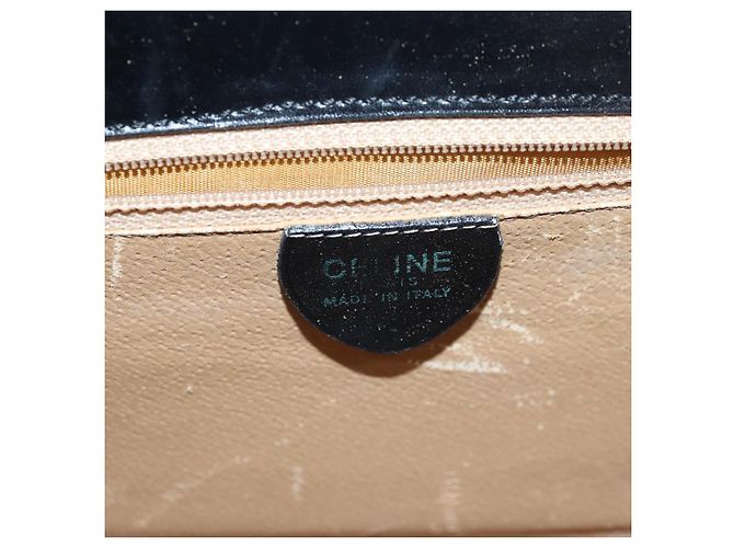 Céline Borsa a mano in pelle nera CELINE Auth 81636 Nero - vista 18