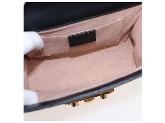 Borsa a spalla GUCCI Padlock GG Supreme in PVC beige 432182 Auth ar12095 - vista 11