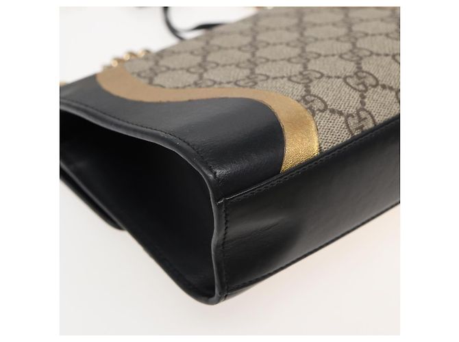 Borsa a spalla GUCCI Padlock GG Supreme in PVC beige 432182 Auth ar12095 - vista 17
