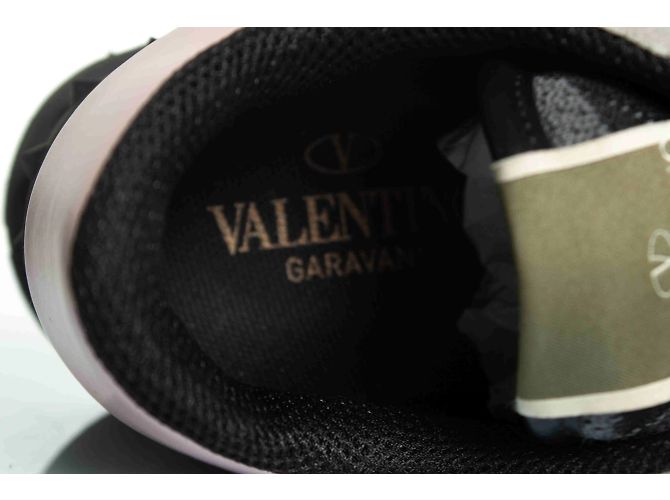 Valentino Garavani, Camo rockrunner in grigio e rosa - vista 9