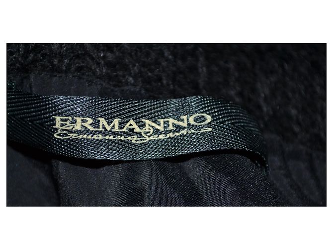 Abito mini Ermanno Scervino nero in seta e cotone - vista 6