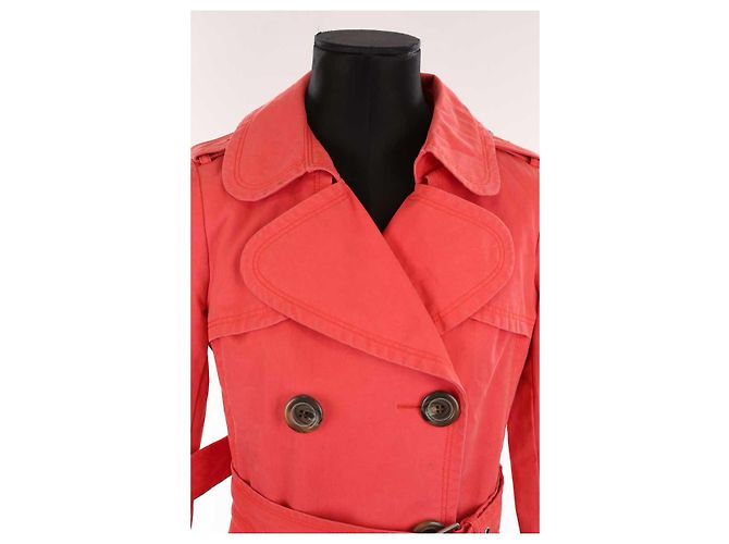 Burberry Trench in cotone Rosso - vista 2