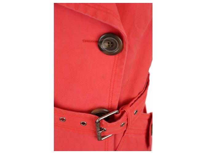 Burberry Trench in cotone Rosso - vista 4