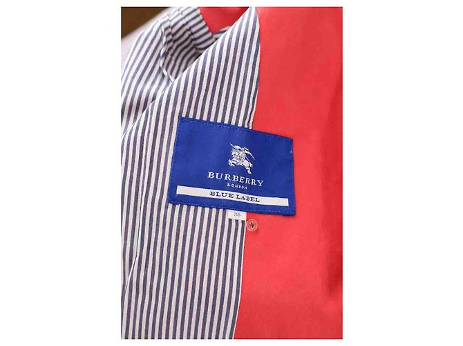 Burberry Trench in cotone Rosso - vista 7