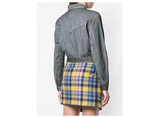 Graue Denimjacke von Versace - Ansicht 4