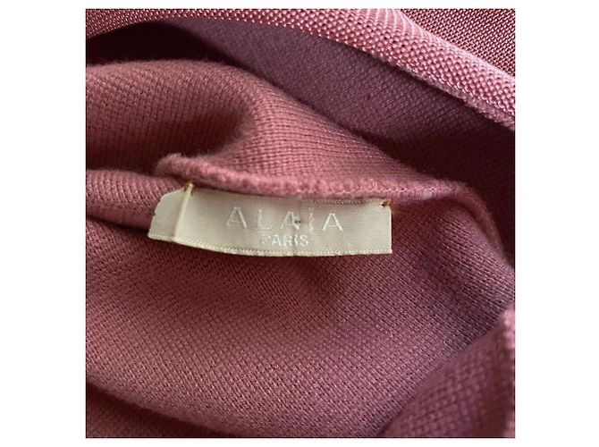 Alaïa Antike Rosa Midi Kleid - 2000er Pink - Ansicht 6