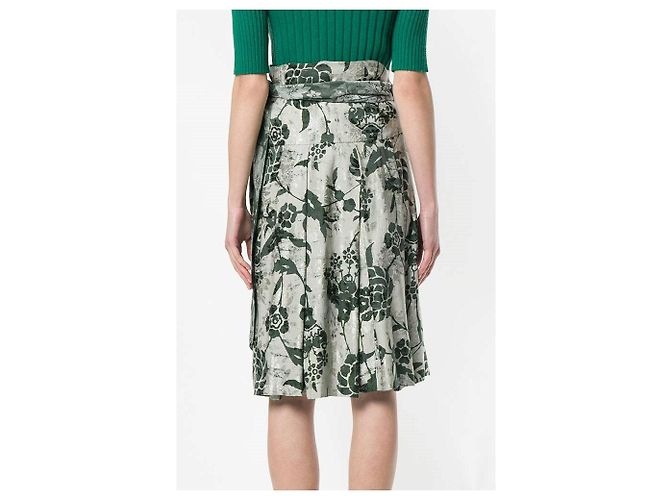 Falda floral gris Dries Van Noten Verde Arena - vista 4