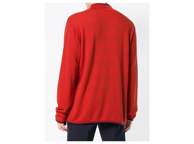 Oranger Wollpullover Issey Miyake - Ansicht 4