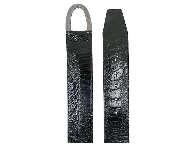 Schwarzer Leder Gürtel Gianfranco Ferré - Ansicht 2
