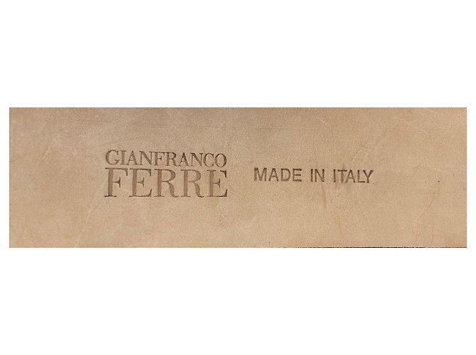 Schwarzer Leder Gürtel Gianfranco Ferré - Ansicht 4