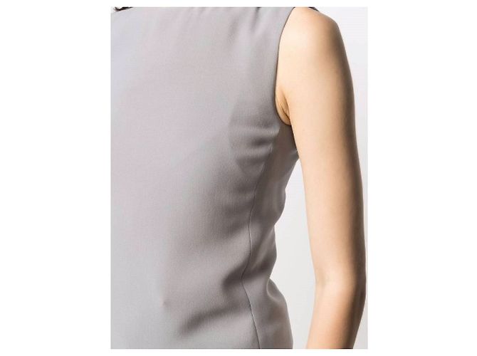 Giorgio Armani graue ärmellose Bluse - Ansicht 5