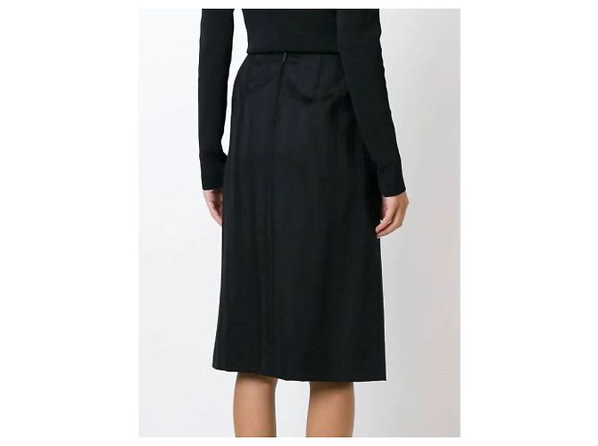 Jean Louis Scherrer Falda midi negra Jean-Louis Scherrer Negro - vista 4