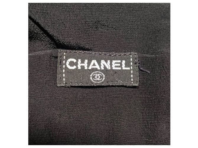 Minigonna in seta nera Chanel Nero - vista 6