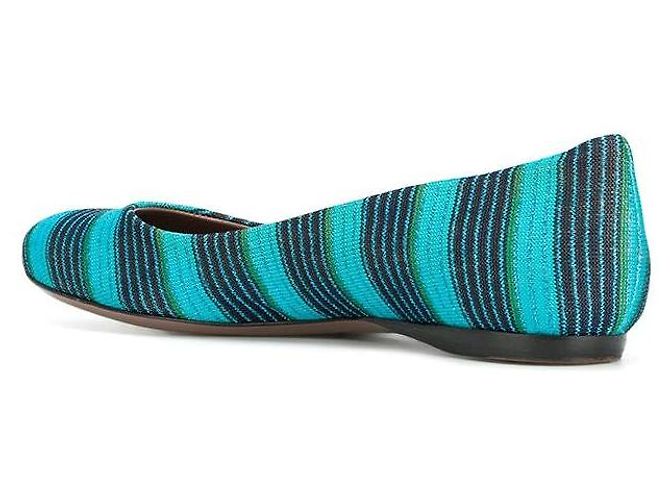 Ballerine Missoni blu e multicolori Multicolore - vista 3